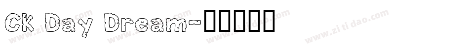 CK Day Dream字体转换